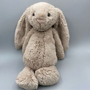 Jellycat Bashful Bunny Plush Lovey Beige Tan White Tail Rabbit